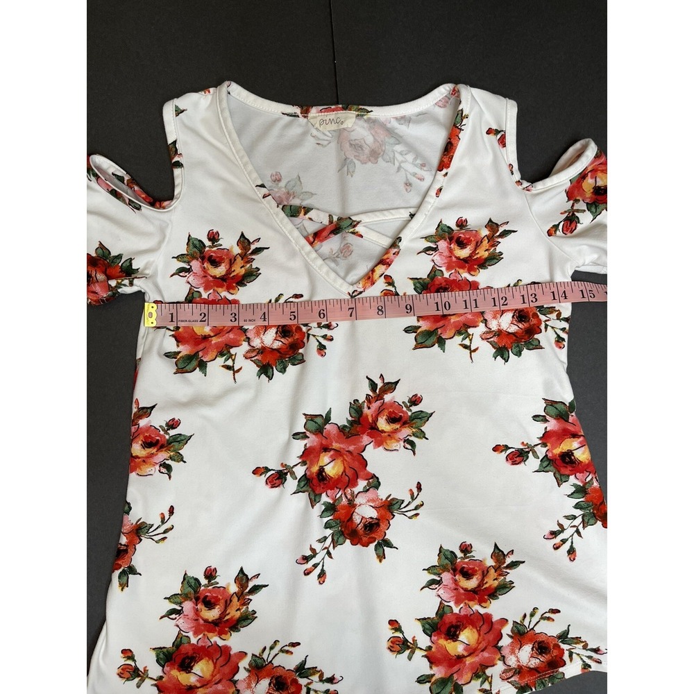 PINC Women's Medium Blouse Rose Pink Floral, Excellent Condition!! - Picture 7 of 8